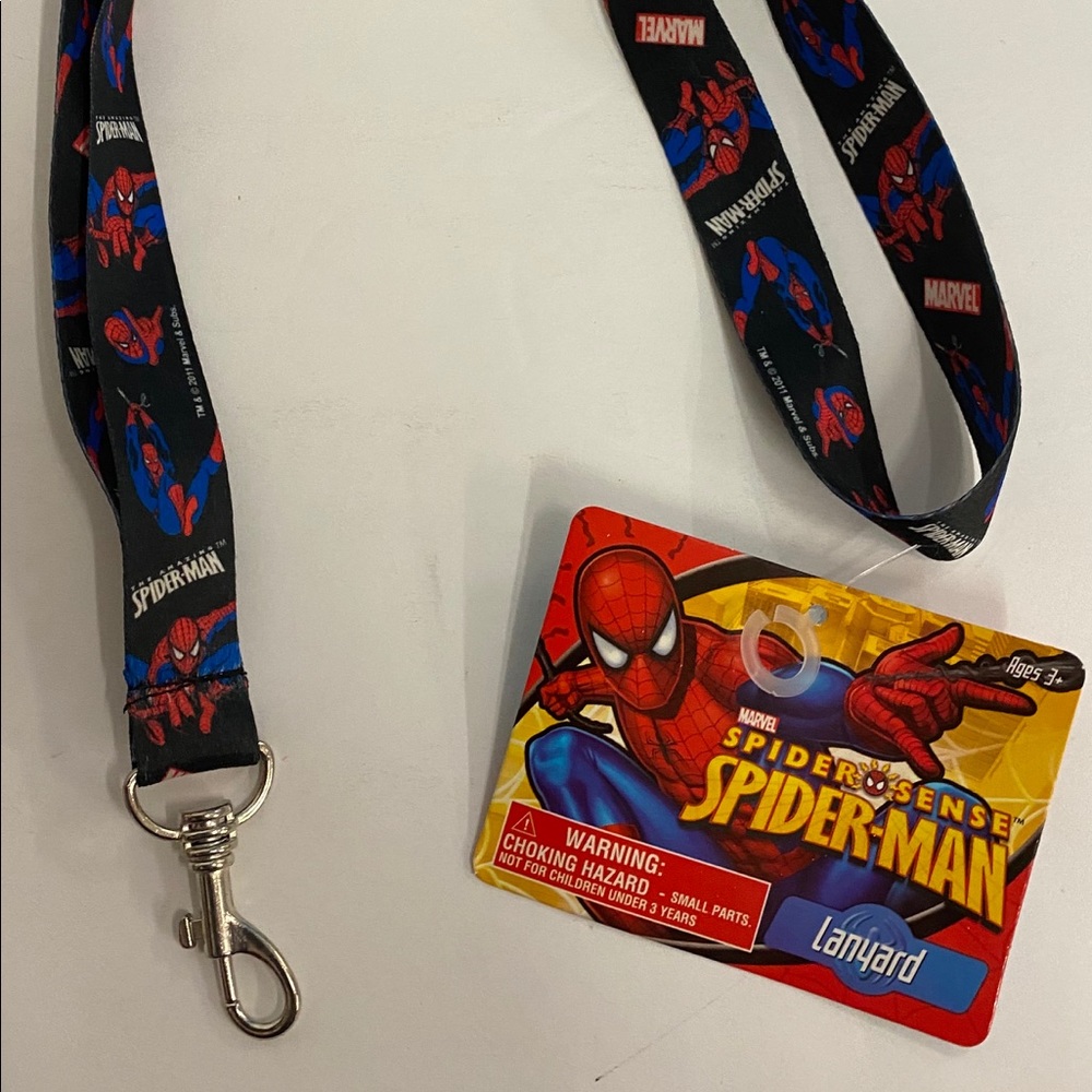 Spiderman Lanyard 18 inch Keychain Badge Holder